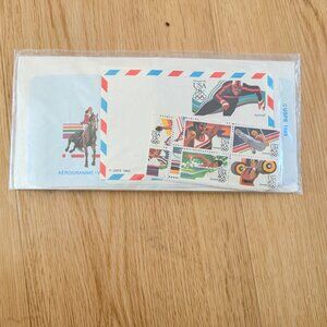 1984 USPS sealed commemorative stamp souvenir set for the Los Angeles Summer Oly